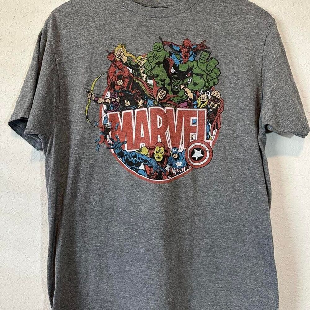 Marvel Men's Grey T-shirt